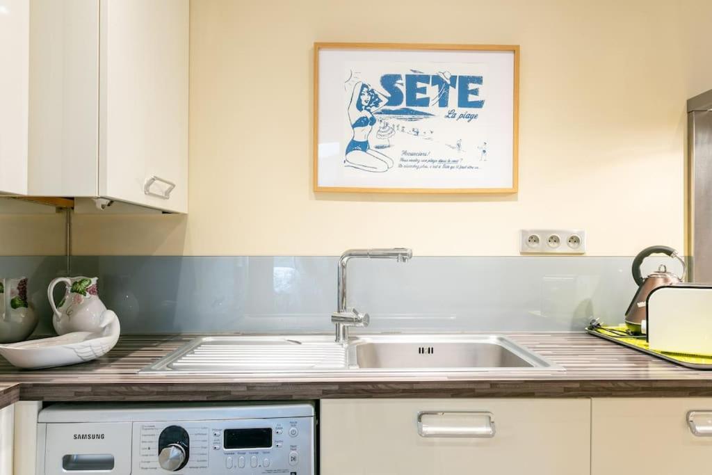 Appartement T4 Centre Ville Sete Tout Confort 3 Chambres 外观 照片